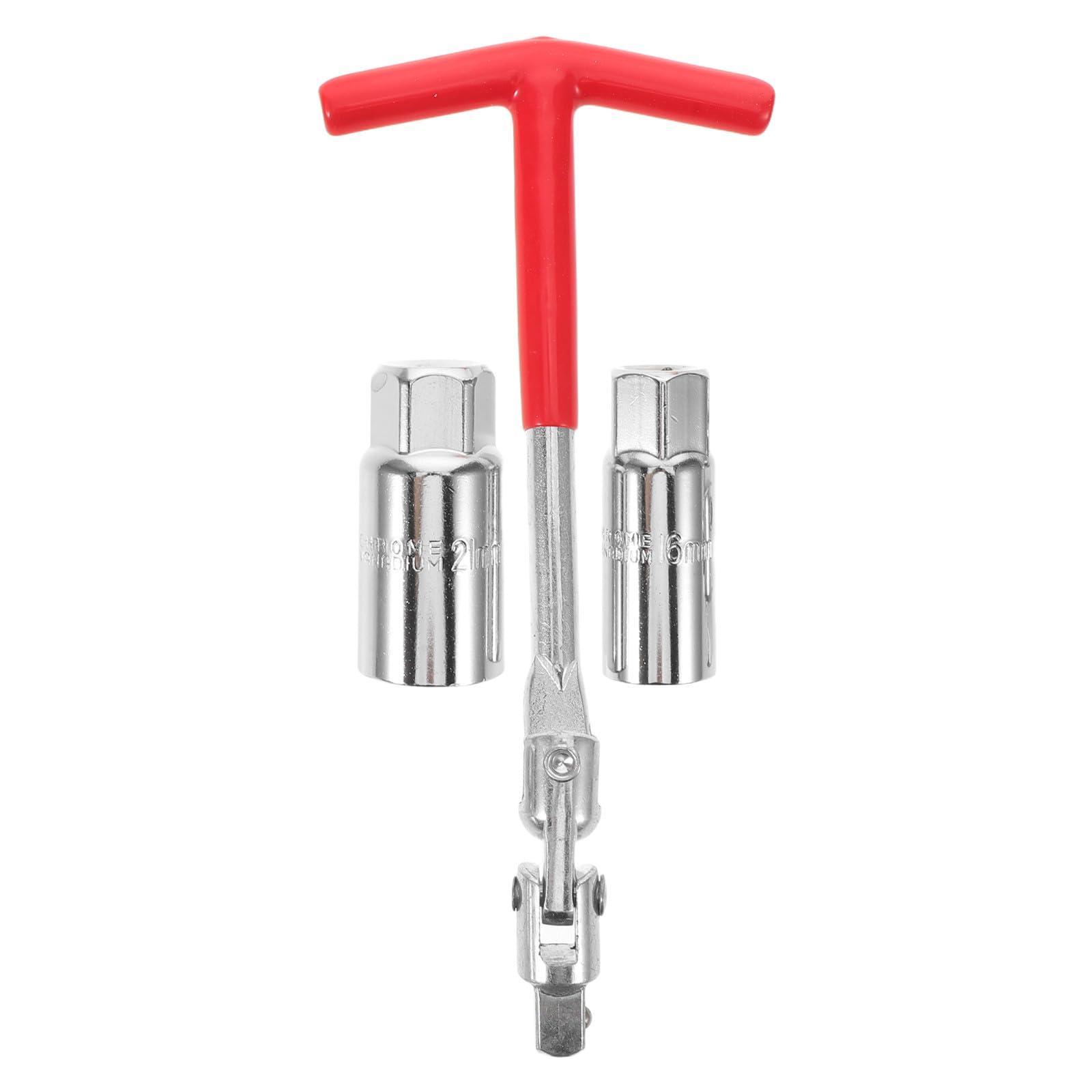 Cabilock Juego de herramientas para extraer bujías: llave de bujías con mango en T (16 mm y 21 mm) para motocicletas, cortacéspedes y vehículos pequeños.