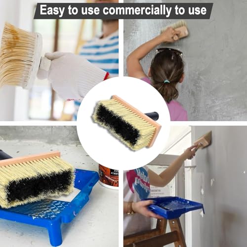 Miniatura 6 de Bangbobi Pincel De Cerdas, Pincel De Madera Para Polvo, Brocha Plana, Cola Para Papel Pintado, Papel Pintado Rugoso, Quitapapeles, Cola Para Papel Pintado No Tejido