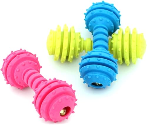 Miniatura 3 de balacoo 3 piezas de juguetes para masticar para perros, juguetes para masticar con barra para perros, juguete de goma para masticar, anillo