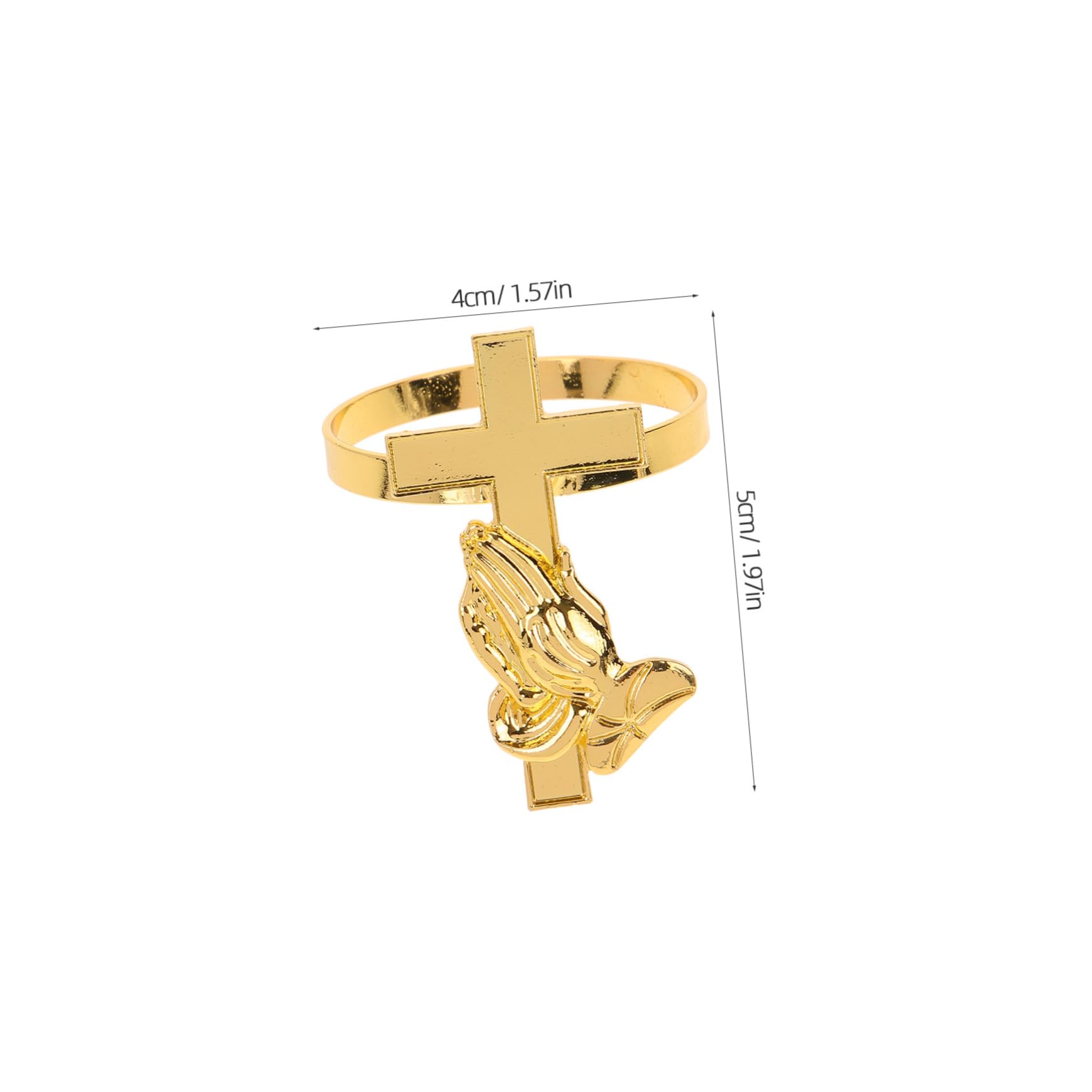 MAGICLULU 3 Set Portatovagliolo A Croce Portatovaglioli Anello Portatovagliolo Compleanno Rustico Anelli Cena Decorazioni Da Tavolo Decorazione Della Tavola Da Pranzo Lega Golden 4 Pezzi*3
