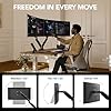 HUANUO NITROGLIDE™ Dual Monitor Stand for 13″–40″, Premium Dual Monitor Mount with USB, Height Adjustable Monitor Stand for 2 Monitors, VESA Mount with Clamp/Grommet Base, Holds 26.4lbs per Arm, HNDS7 #3