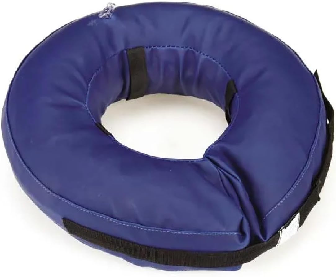 Inflatable Recovery Collars for Dogs Injury Stitch Wound Irritation Protection Soft Yet Sturdy (Blue, XLarge)