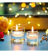Set Di 4 Portacandele In Vetro, Per Candele A Pilastro E Coniche, Per Matrimoni E Centrotavola, Colori Chiari - 3