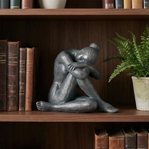 Estatua de Bailarina de Yoga de Resina Moderna 9 x 5.5 x 7 pulg miniatura 4