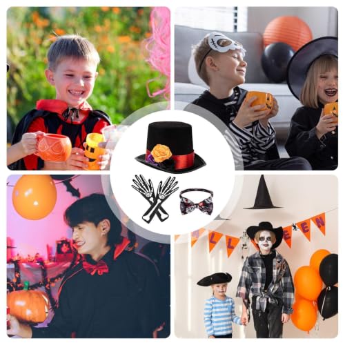 Sombrero de Halloween ajustable para disfraces y eventos de cosplay terroríficos 4