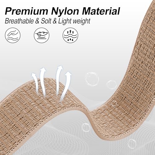 Correa de nylon para reloj Garmin 22 mm hook and loop miniatura 2