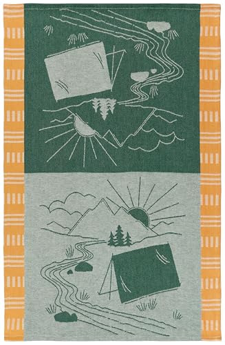 Jubilee Kitchen Cloth Dishtowel, Cotton, Blue and White Striped (301668)