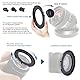 46mm auf 49mm Objektivadapter Ring,Step Up Ring Filter Adapter Kompatibel mit Allen 46mm Objektiven mit 49mm UV ND CPL Filter +1pcs Objektivreinigungstuch
