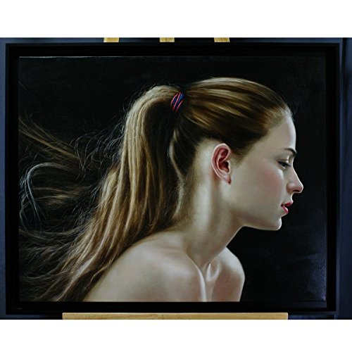 Amazon.co.jp: 写実油絵 少女 F30サイズ 原画 1点物 【油絵 直筆絵画