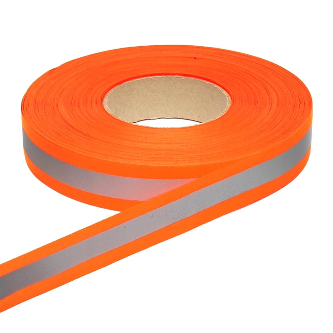 SolaDirect 40 mm Orange Reflective Tape for Clothing, Reflective Ribbon, Reflective Fabric, Sew-On Safety High Visibility Reflective Tape for Clothing, Worksuits (10 metres)