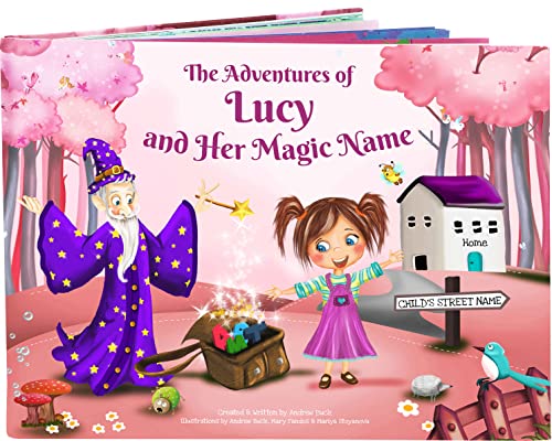 Personalised Story Book For Girls, A Wondrous Adventure Book That Uses The Letters Of the Child's Name To Create The Magical Story
