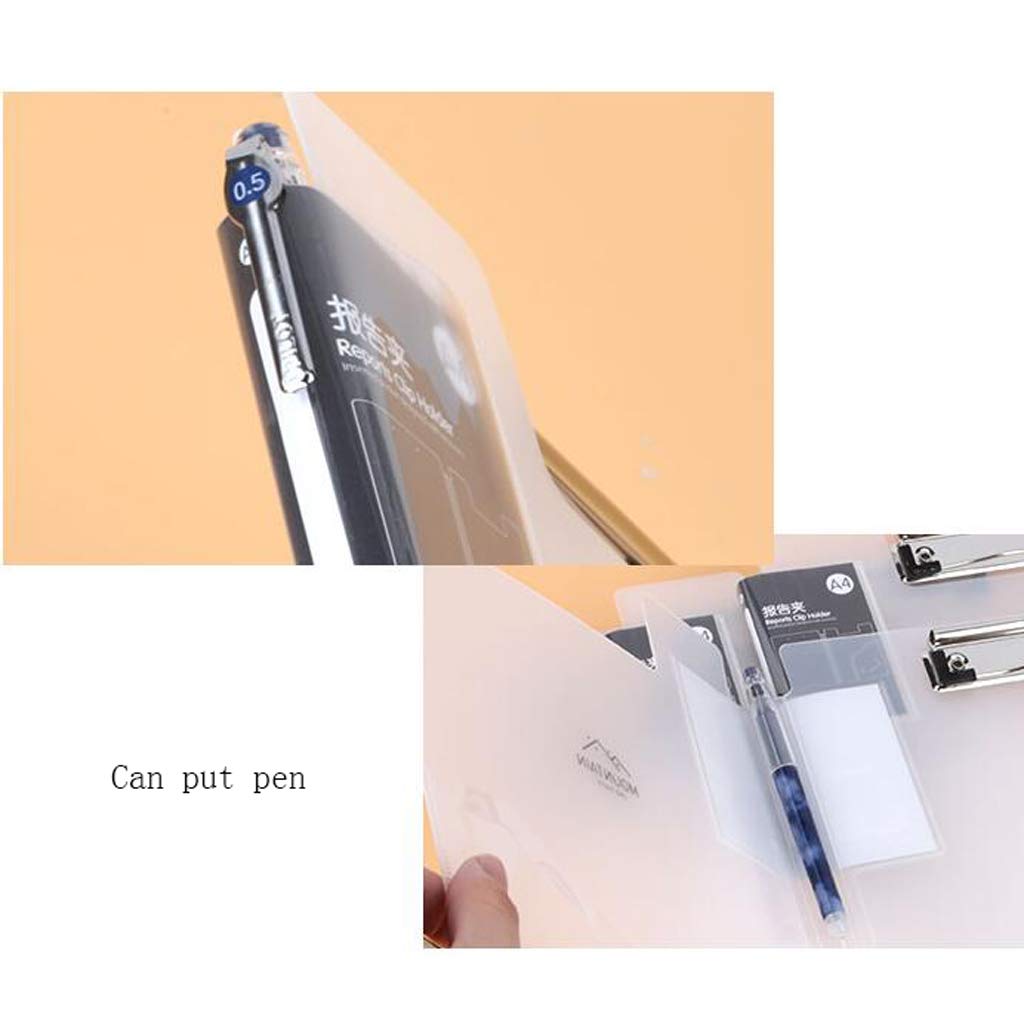 Zwischenablage für Bürobedarf Faltbare Zwischenablage, langlebiger und Stabiler Ordner Konferenzordner - (12er Pack) Haltbarer Clip mit niedrigem Profil