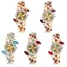 Weicam Women Luxury Watch Bracelet Diamond Flower Lady Retro Wholesale Wrist Watch 5 Pack