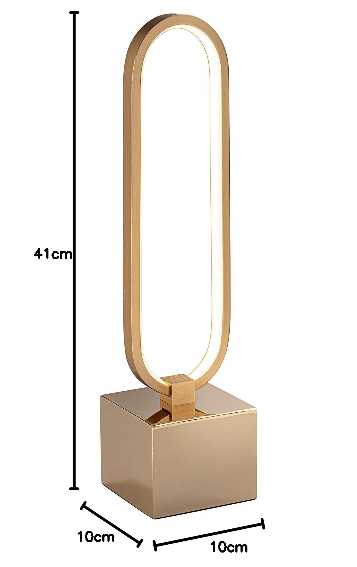 Novedad en Sobremesa led COLETTE dorada de Schuller