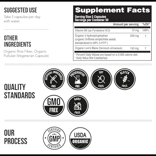 Triquetra Health Organic 5-HTP 200 mg