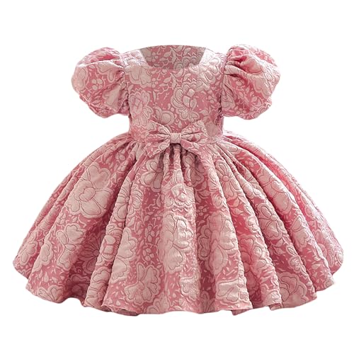 Vestidos de desfile para bebés y niñas de las flores con lazo de ceremonia de 4 a 5 años