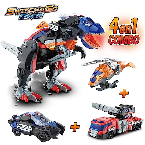 Switch&Go Dinos Mega T-Rex S.O.S. VTech juguete combinado 4 en 1 3