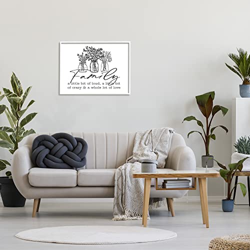 Image of 'Heartwarming Family Phrase Botanical Blossoms'| Framed Giclee Art