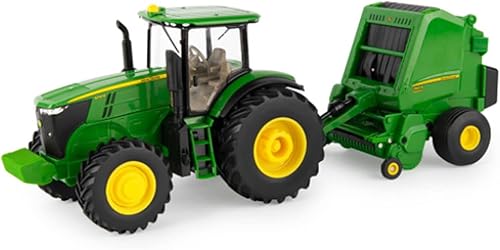 132 John Deere 7270R con 560R Round BALER