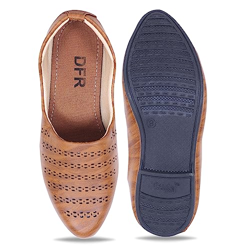 Image of DFR Men's Ethnic Juttis Mojaris & Casual Shoes Loafers