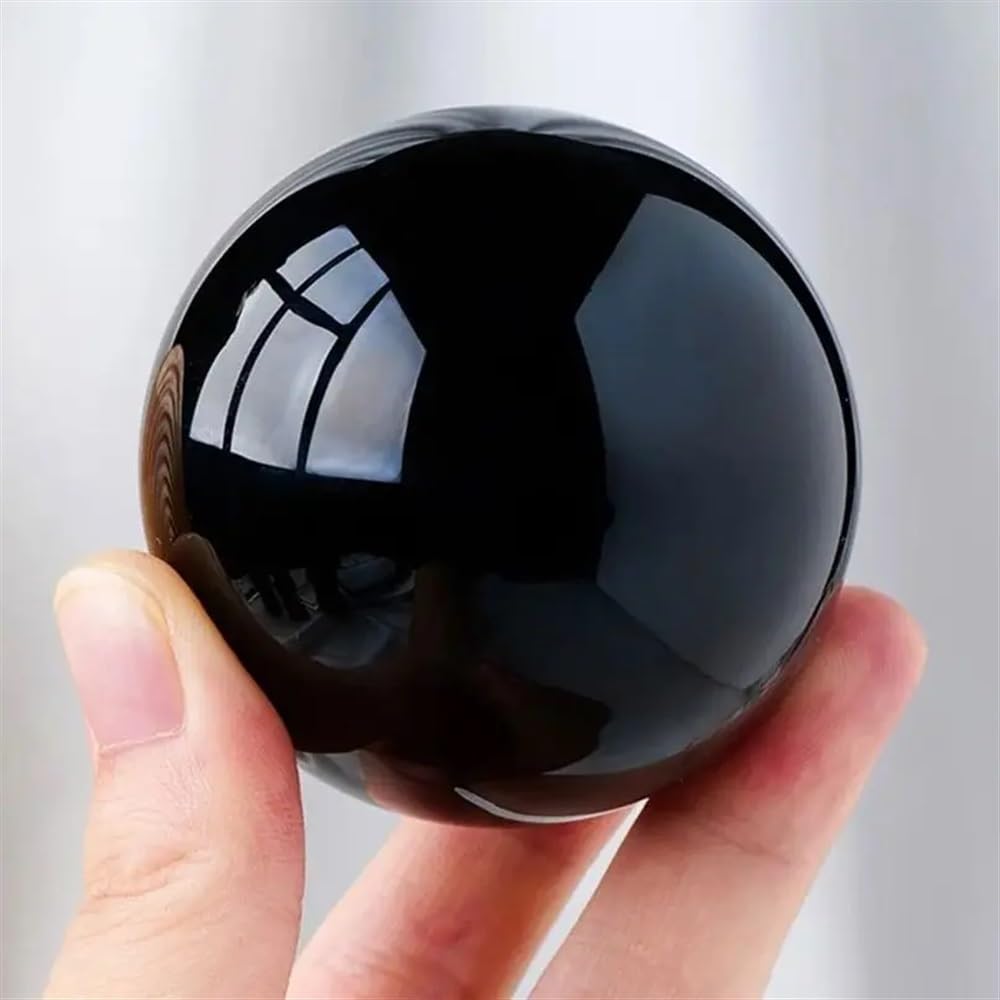 AARTERZZA Decorative Ornaments Obsidian Ball Crystal Magic Collectible Home Decoration (Size : 5-6cm)