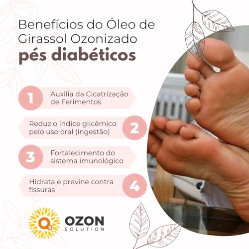 Óleo de Girassol Ozonizado Cicatrizante 20ml OzonSolution