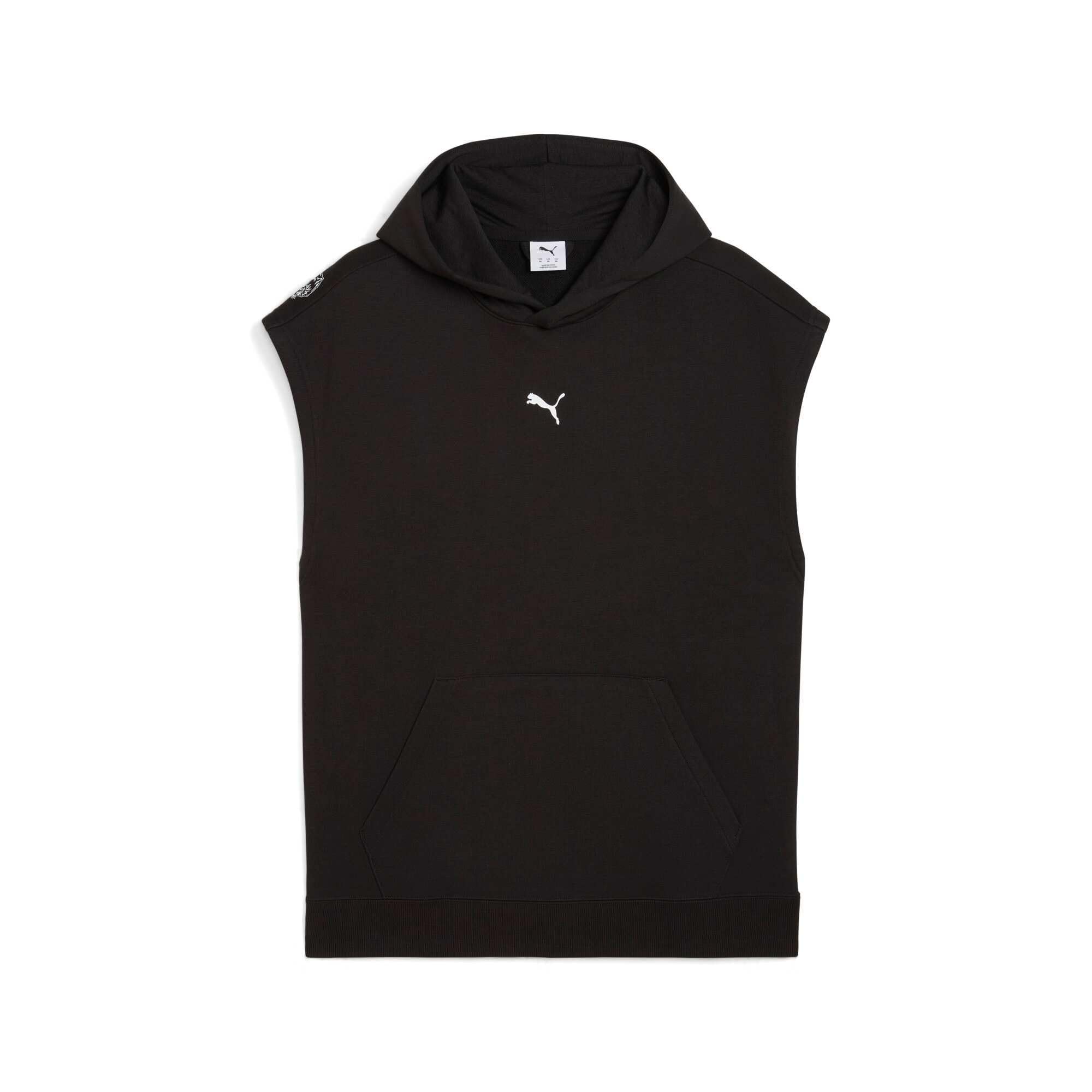 PUMA M GRAPHIC FRENCH TERRY SLEEVELESS HOODIE