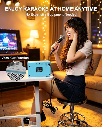 Image of YUER BA-10Pro 10W Portable Acoustic Guitar Amp, 6.35mm Dynamic Microphone Input Wireless 5.3, Reverb Delay, Vocal Remover, OTG Recording, 4000mAh Battery Rechargeable for Practice
