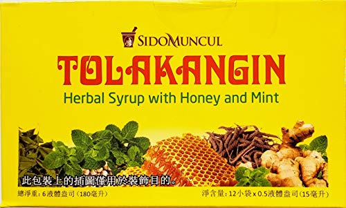 Sido Muncul Tolak Angin Herbal with Honey 12-ct, 180 Ml/ 6 fl oz (Pack of 1)