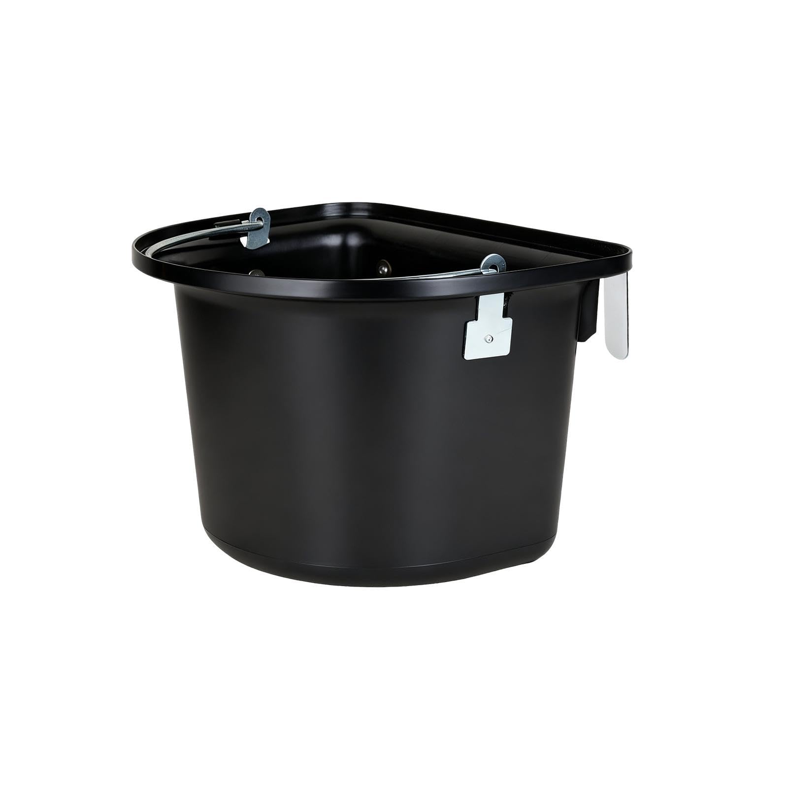 Cubo para de Caballos, Contenedor de Alimentación para Ganado, Resistente, Fácil de Limpiar, con Forma de D, Exterior, Resistente.