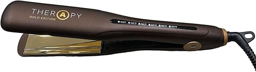 Miniatura 8 de Hierro terapéutico - Placas de cerámica de titanio de 1 14 pulgadas con tecnología infrarroja que repara el cabello (dorado)