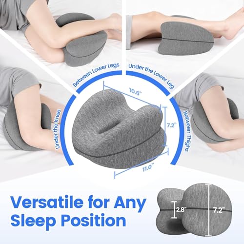 53% Off Knee Pillow for Side Sleepers with Memory Foam