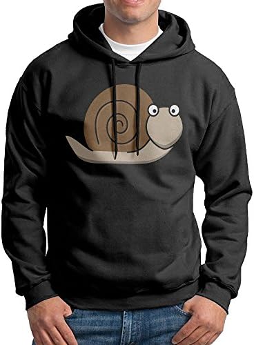 Tongling Men's Snail Clipart Hoodie Hooded Sweatshirt S