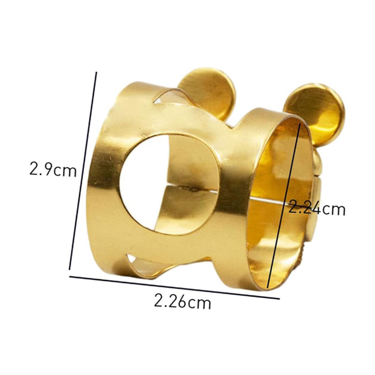 BESPORTBLE 1Pc Alto Saxophone Flute Head Cards Durable Embossed Clip for Beginners Elegant Design for Improved Sound Performance for Artists and Musicians