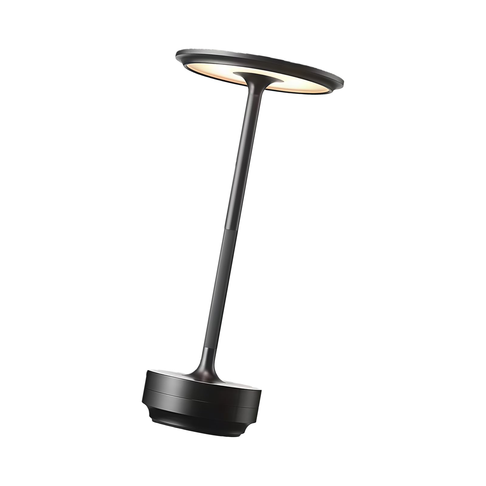 Kaeltsyn Rechargeable LED Desk Lamp Dimmable Atmospheres Light Portable Night Light Decorative Table Home Decoration Round Head