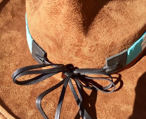 Image of Cowboy Western Beaded Hat Band Rodeo Style Handmade