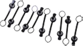 10 PCS Black Waterproof Cap for DC Power Cap DC022B Jack Silicone Waterproof Cover DC Power Cap Dustproof Plugs Protective Caps Wheel Accessories and Parts