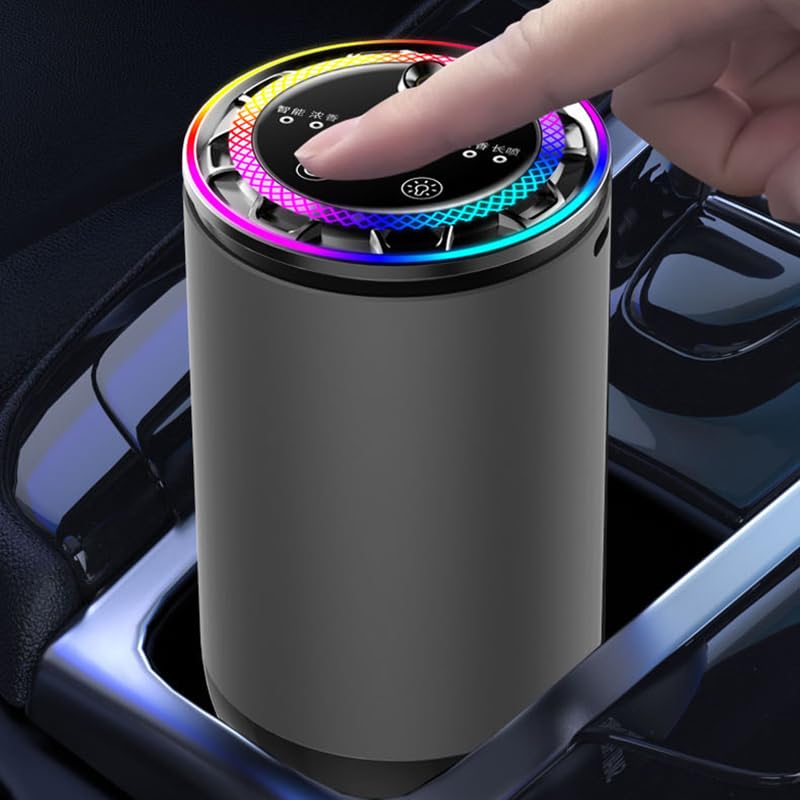 Image of Star Projector, Intelligent car Fragrance Perfume, Essential Oil Atomizer, ultrasonic Fragrance Machine, with Breathing Atmosphere lamp, air freshener (Gu Long)
