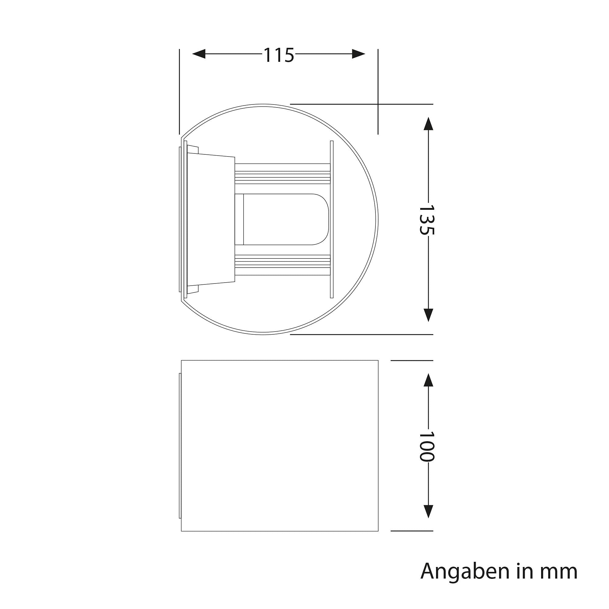 ledscom.de 2x Wandleuchte RUNEL für außen, weiß, IP65, Up & Downlight + LED Lampe 501lm, warmweiß