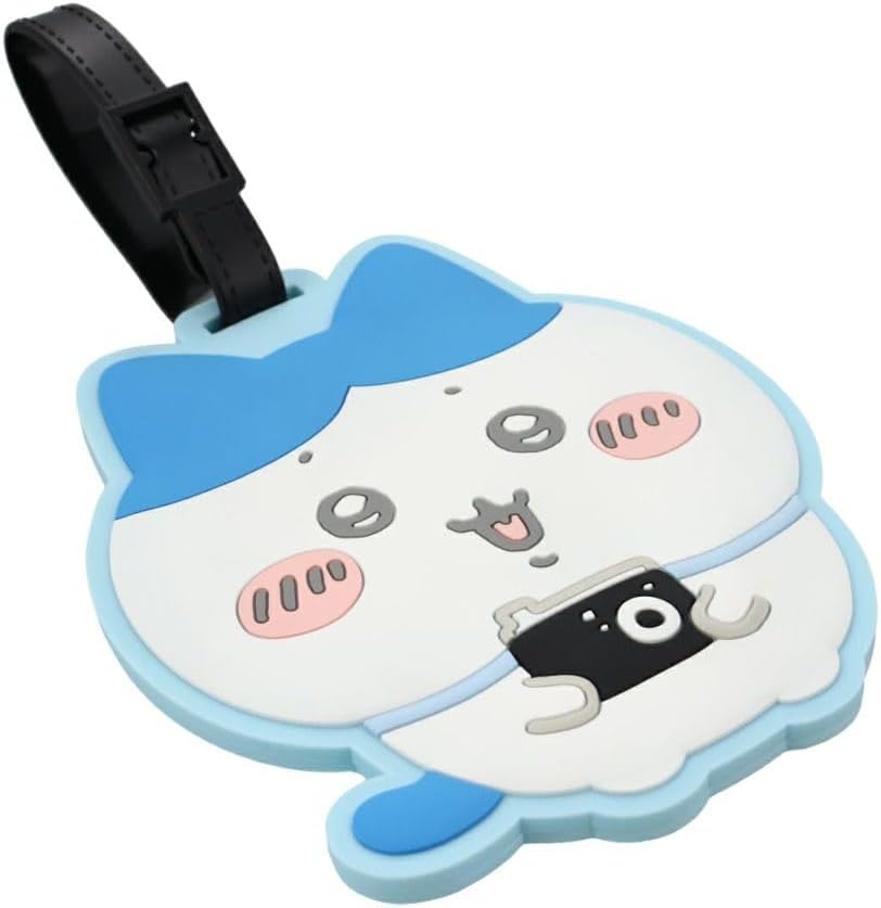 Japanese Kawaii Chiikawa Luggage Tag for Suitcases with with Waterproof & Reusable Name Label Card,Travel Tags Bag Tags Privacy Protection Travel Essentials Cute Cartoon Goods for Kids (CW-1)