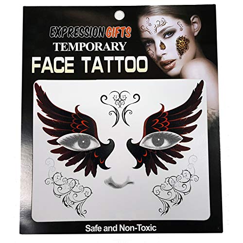 Expression Gifts Angel Wings - 2 Pack Face Tattoos