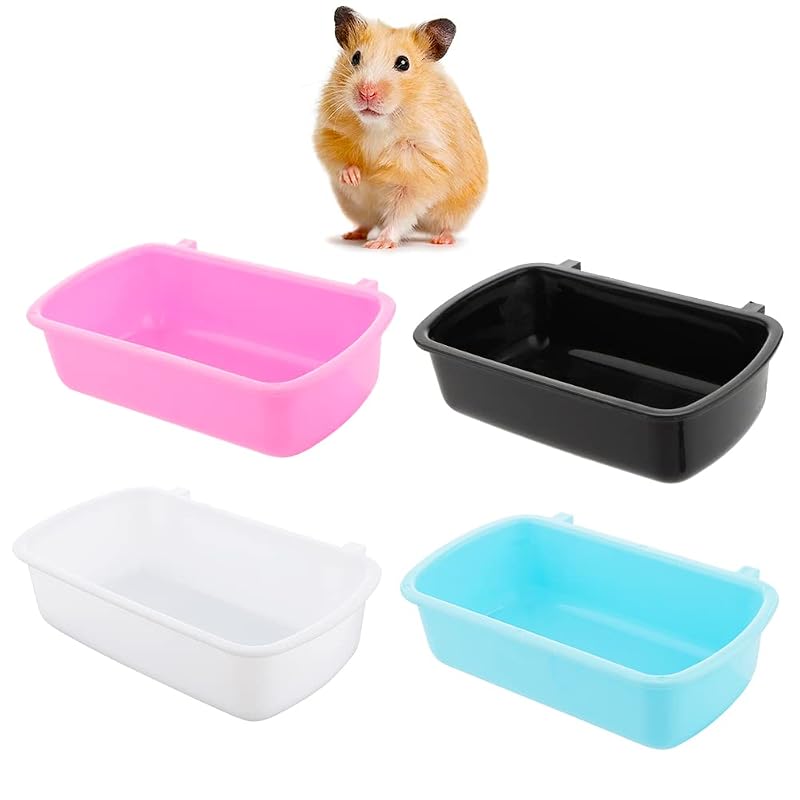 Tigelas para Pequenos Animais em Plástico DQITJ – Pacote com 4