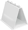 Veloflex 4101090 - Table flip chart A4, presentation, flip chart, pop-up ring book, made of PVC, landscape format, white, 1 piece