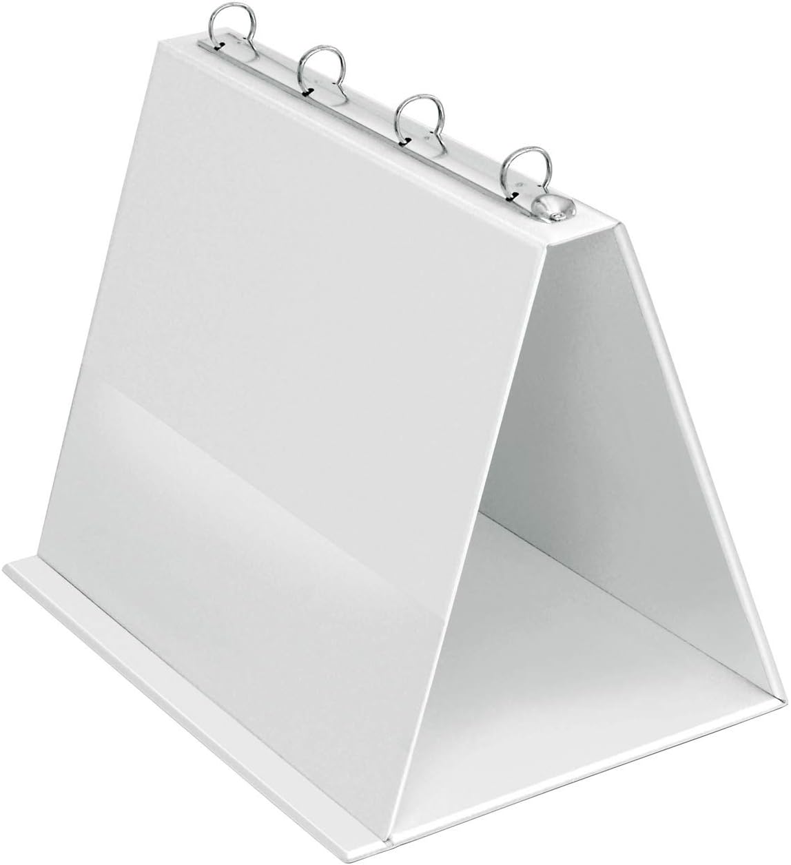 Veloflex 4101090 - Table flip chart A4, presentation, flip chart, pop-up ring book, made of PVC, landscape format, white, 1 piece