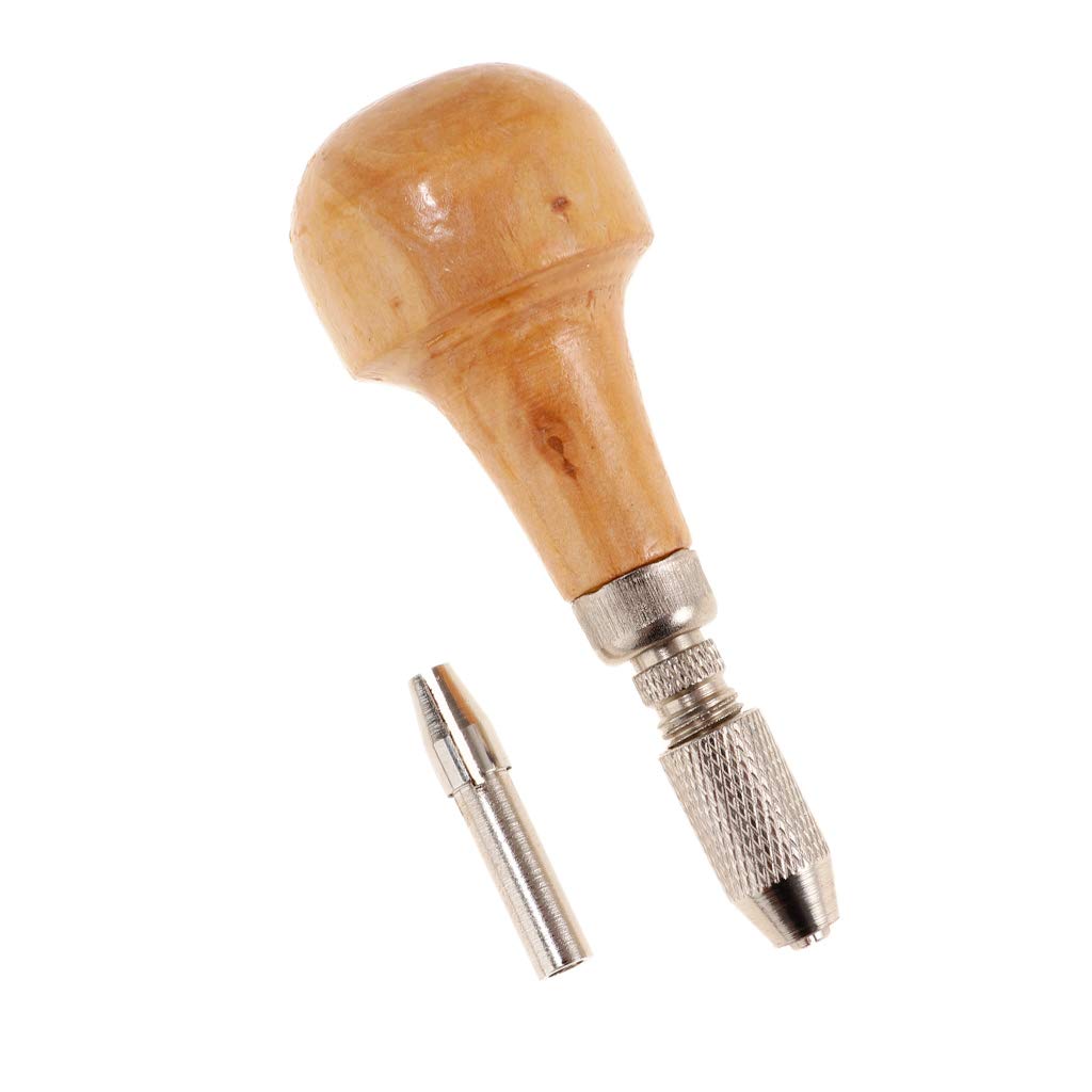 Prettyia P Jewelers Pin Vise Vice Wooden Handle Twisting Wire Wrapping Collet Watches