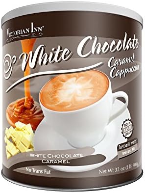 Victorian Inn Instant Cappuccino, White Chocolate Caramel, 32-ounce Canister