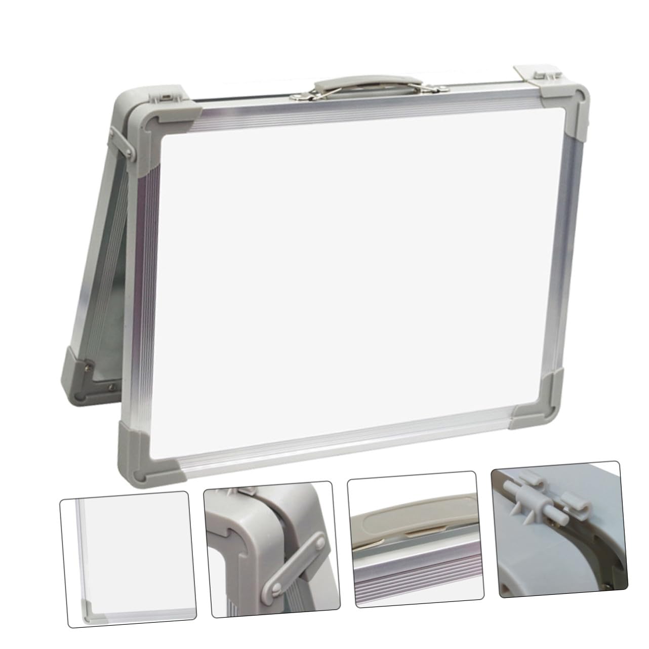 Lavagna Magnetica Bifacciale Pieghevole da Tavolo Bacheca Magnetica Lavagna Bianca Cancellabile a Secco Leggera Portatile per Appunti e Promemoria per Ufficio e Casa