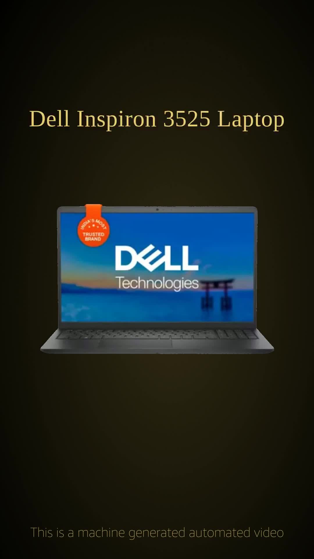Dell Inspiron 3525 Laptop, AMD Ryzen R5-5500U/8Gb/512Gb/15.6