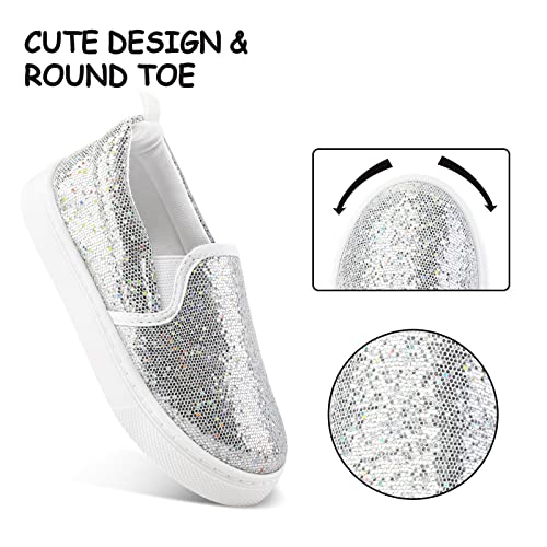 Image of K KomForme Toddler Sneakers for Girls Boys Slip On Canvas Walking Shoes | Lightweight, Comfortable