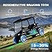 48 Volt Lithium Battery for Golf Cart, Upgraded 300A BMS, 600A Peak, Parallel Ready, 6000+ Cycles, Max 15.36kW Power Output, 3C Discharge, LCD Display & App, Perfect for UTV, Golf Carts